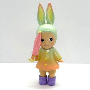 New Unbranded Kewpie/Angel Mini Figure, Rabbit Raincoat Costume, Open Box